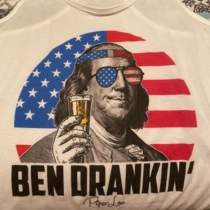 “Ben Drankin” tank- never worn